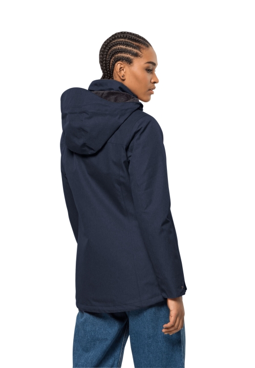 Jack Wolfskin Fashion Park Avenue Bunda Nočná Modrá