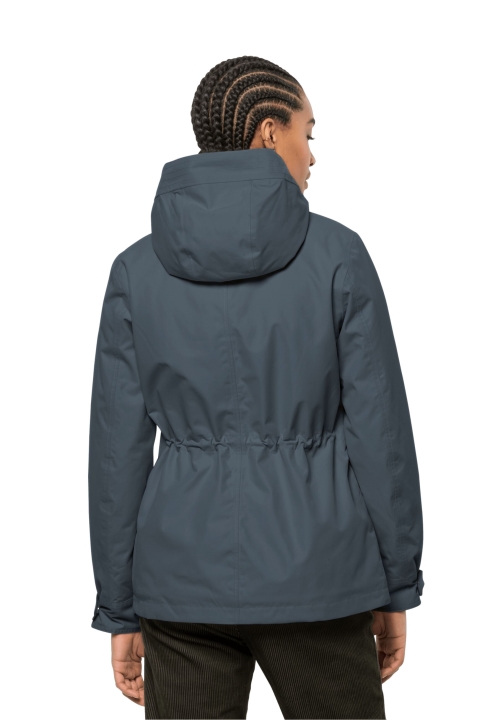 Pôvod Bridlicová Modrá Bunda Z Jazernej Louise W Jack Wolfskin