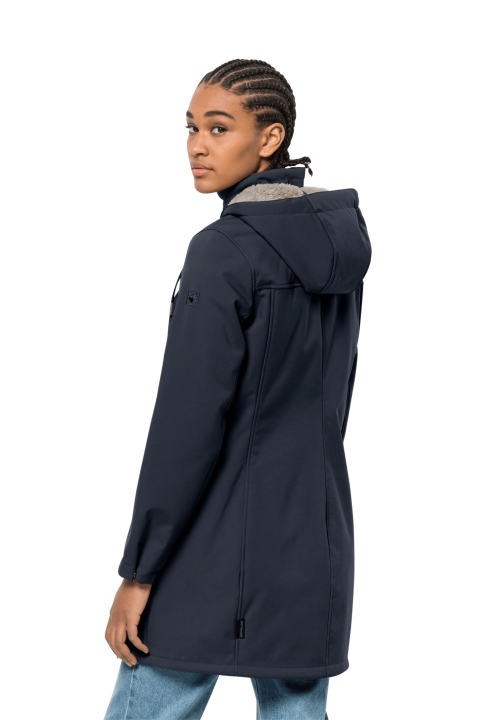 Jack Wolfskin Windy Valley Coat W Originál Nočnej Modrej