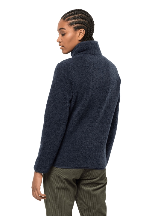 Vysoká Kučeravá Bunda S Nočnou Modrou Jack Wolfskin New