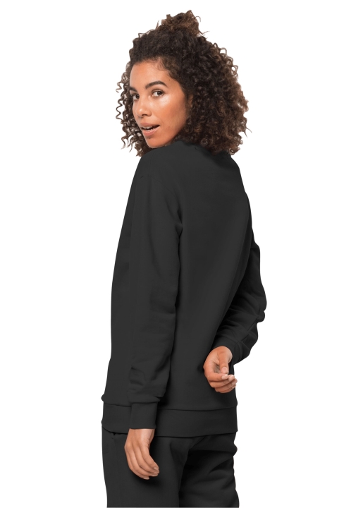 Jack Wolfskin New Black Essential Crewneck W