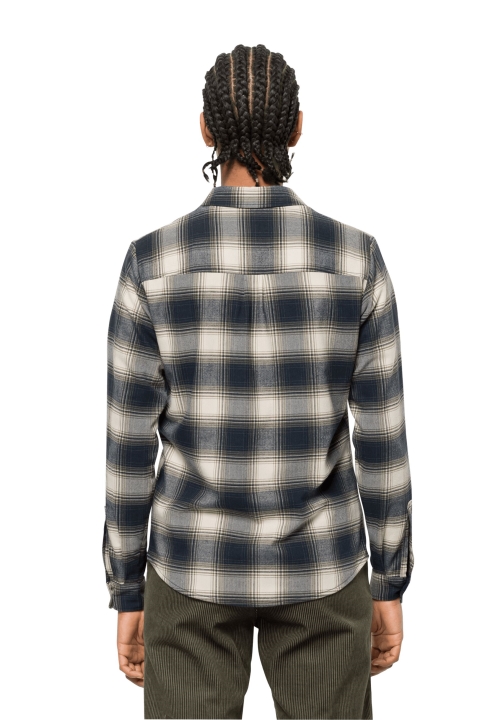 Nočné Modré Káro Nová Košeľa Z Vlčej Kože Wanderweg W