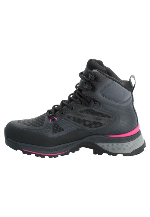 Kolekcie Jack Wolfskin Black-pink Force Trekker Texapore Mid W
