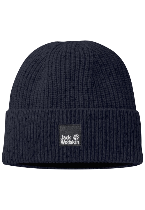 Jack Vlčia Koža Nová Nočná Modrá Prírodná Pletená čiapka