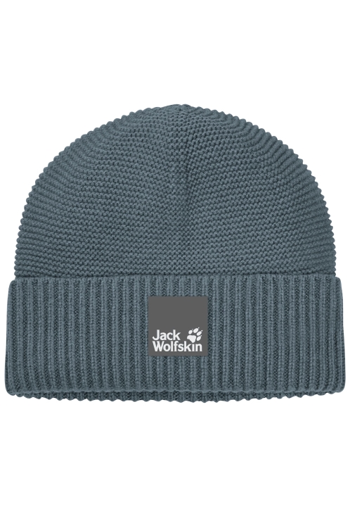 Jack Vlčia Koža Bridlicová Modrá Móda Príroda Vlnená čiapka