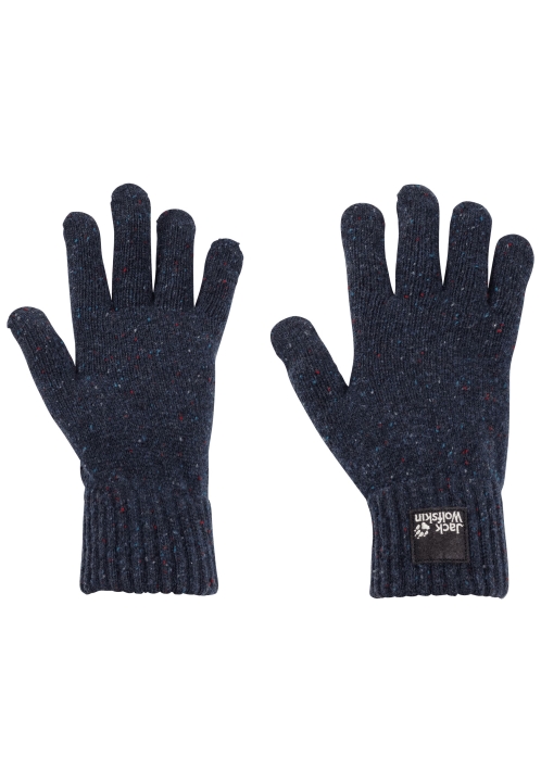 Natur Pletená Rukavica Nočná Modrá Pôvod Jack Vlčia Koža