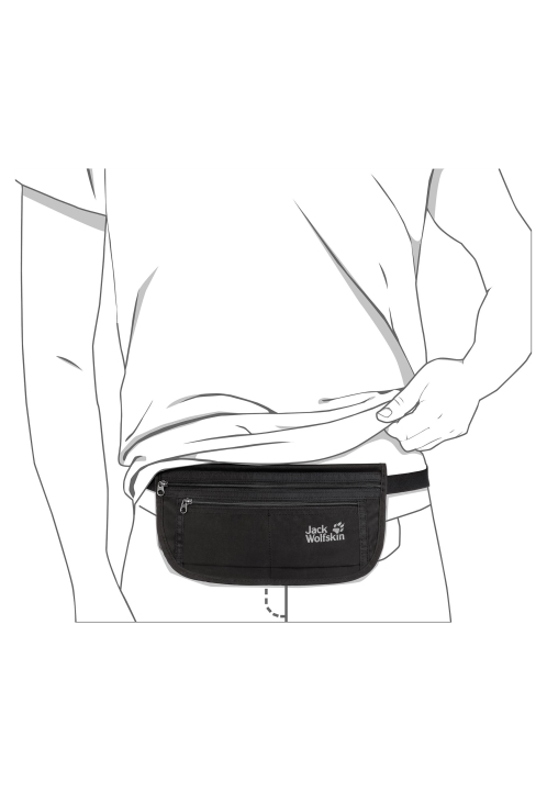 Pôvod čierny Doklad Opasok De Luxe Jack Vlčia Koža