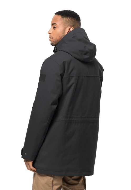 Jack Wolfskin New Black Divoký Vietor Parka M