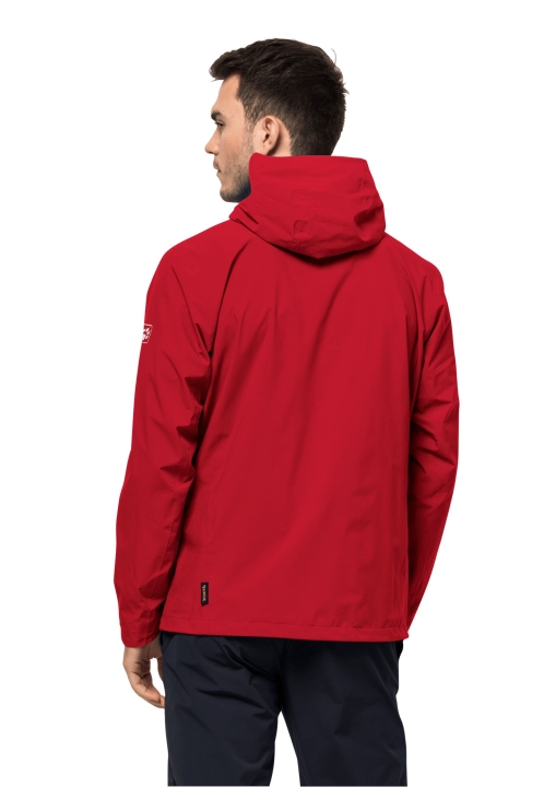 Adrenalínový červený Pack & Go Shell M Jack Vlčia Koža Zn