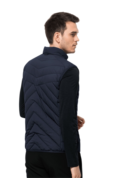 Jack Wolfskin New Atletická Páperová Vesta M Night Blue