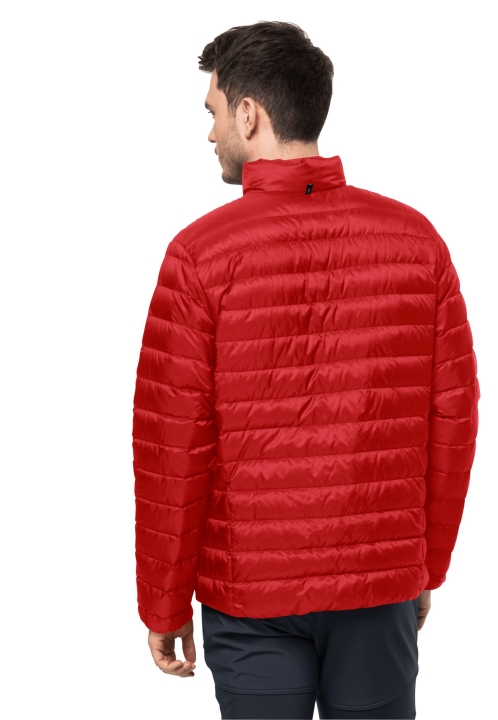 Adrenalínová červená Jack Wolfskin Pack & Go Down Jacket M Značky