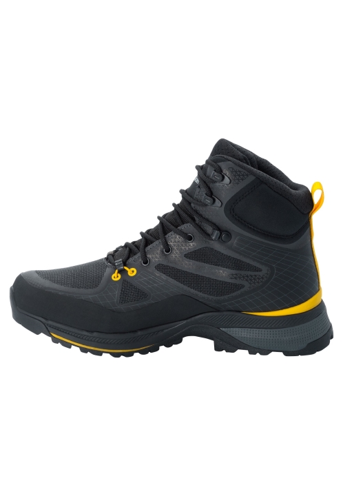 Originál Black-burly Yellow Xt Force Trekker Texapore Mid M Jack Vlčia Koža