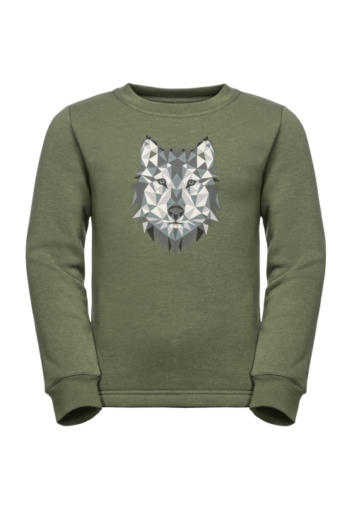 Tymiánovo Zelený Zvierací Pulóver K Best Jack Wolfskin