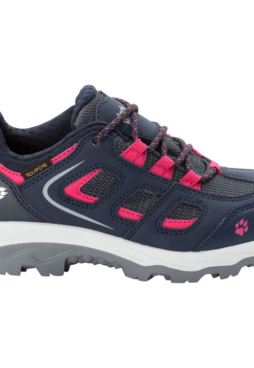 Značky Tmavomodro-ružové Vojo Texapore Low K Jack Wolfskin