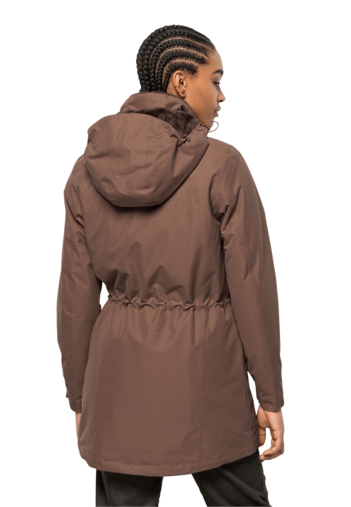 Kolekcia Madison Avenue Kabát Orieškovo Hnedá Jack Vlčia Koža