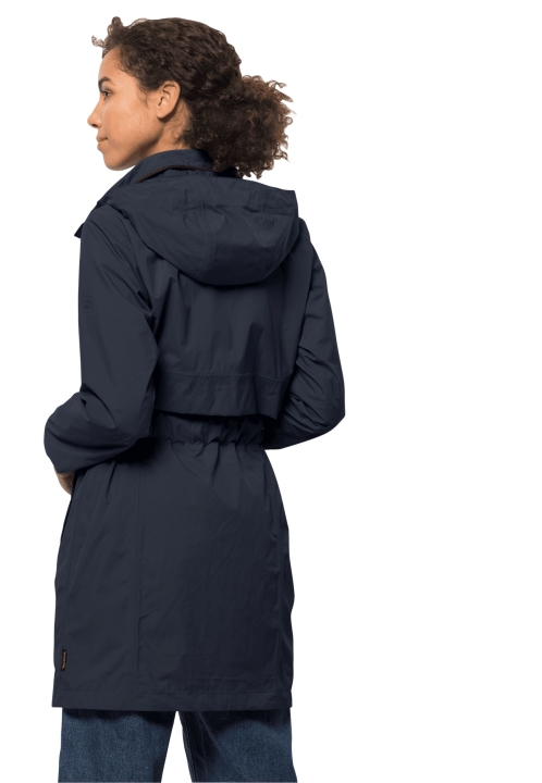 Nočný Modrý Kabát Značky Norden Port W Jack Wolfskin