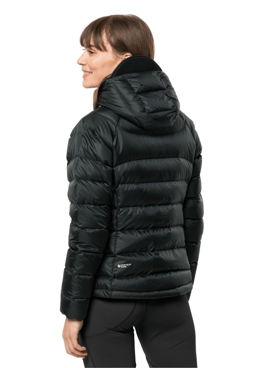 čierna Nebelhorn Páperová Kapucňa W Jack Wolfskin New