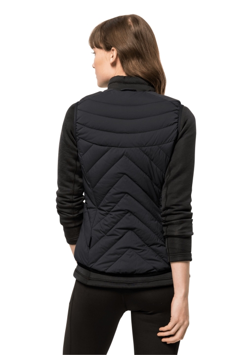 Atletická Páperová Vesta W Jack Wolfskin Hot Black