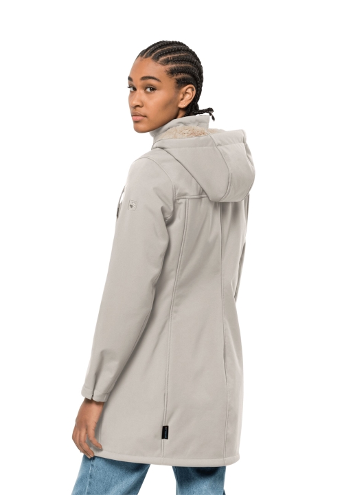 Jack Vlčia Koža Windy Valley Coat W Zimná Perla Pôvodu