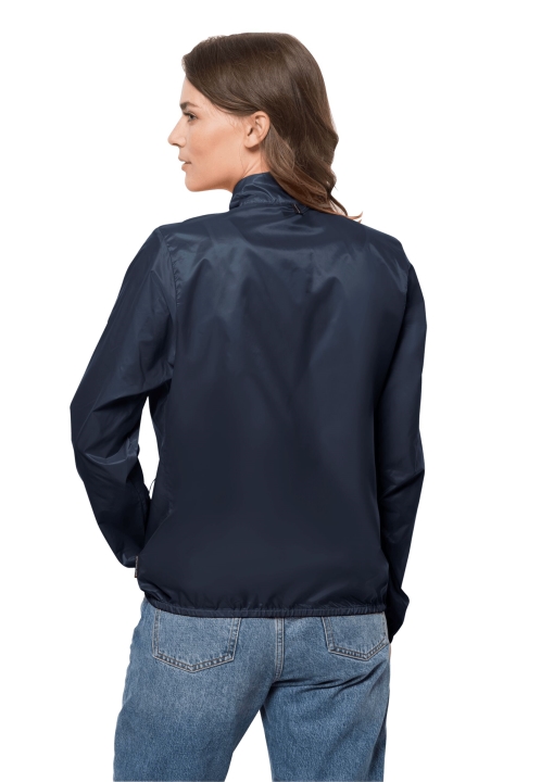Night Blue Pack & Go Windshell S Kolekciou Jack Wolfskin