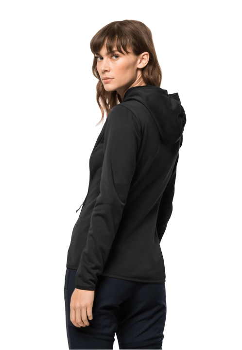 Baiselberg S Kapucňou Fz W Jack Wolfskin Black Nové