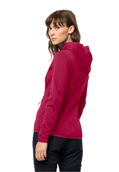 Jack Wolfskin Baiselberg Hooded Fz W Cranberry Best