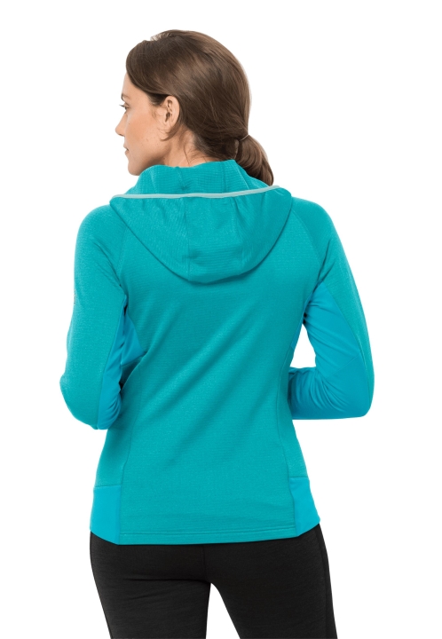 Hydro Grid Fleece W Originál Jack Wolfskin Dark Aqua