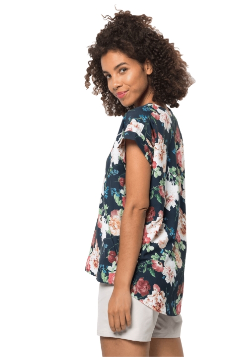 Jack Vlčia Kvetinová Košeľa S Nočnou Modrou Po Celej Ploche