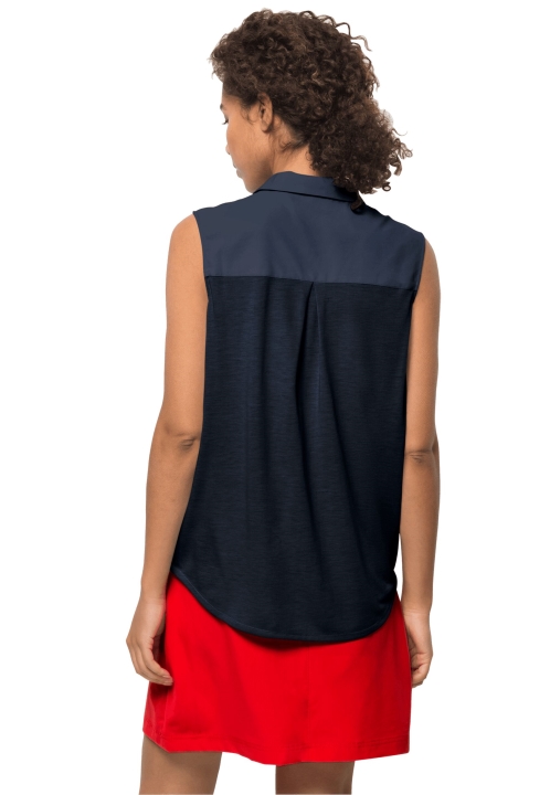 Nočná Modrá Pôvod Sonora Košeľa Bez Rukávov W Jack Wolfskin