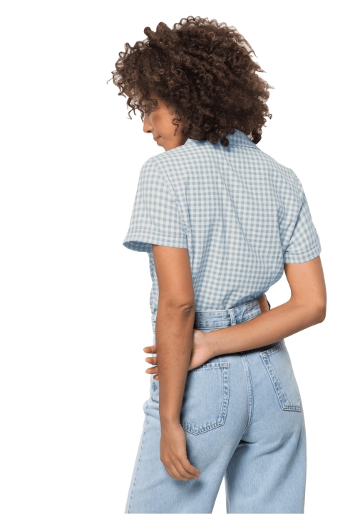 Jack Wolfskin Kepler Shirt Dámske Origin Blue Fog Check