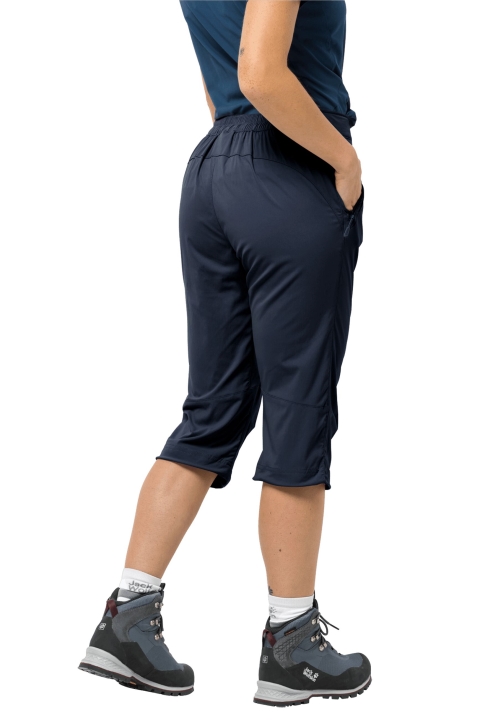 Aktivovať Kolekciu ľahkých 3/4 Nohavíc Jack Vlčia Koža Polnočná Modrá