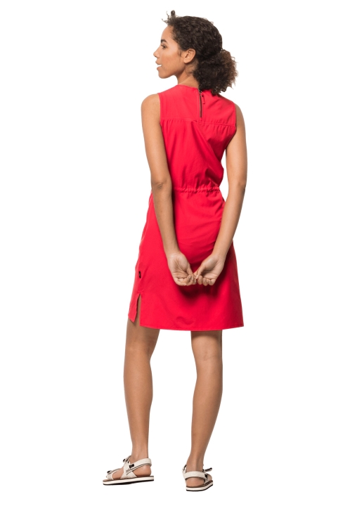 Tioga Road Dress Pôvod Jack Vlčia Koža Tulipán červená