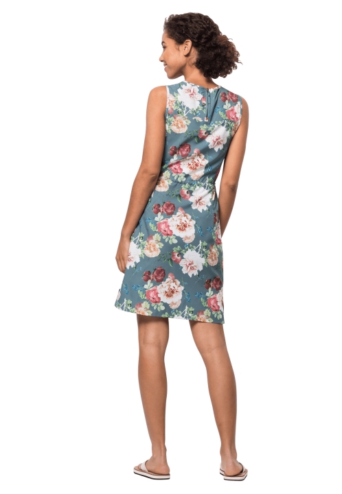 Jack Vlčia Koža Originál Tioga Cestné Kvetinové šaty šedozelené Celoplošné