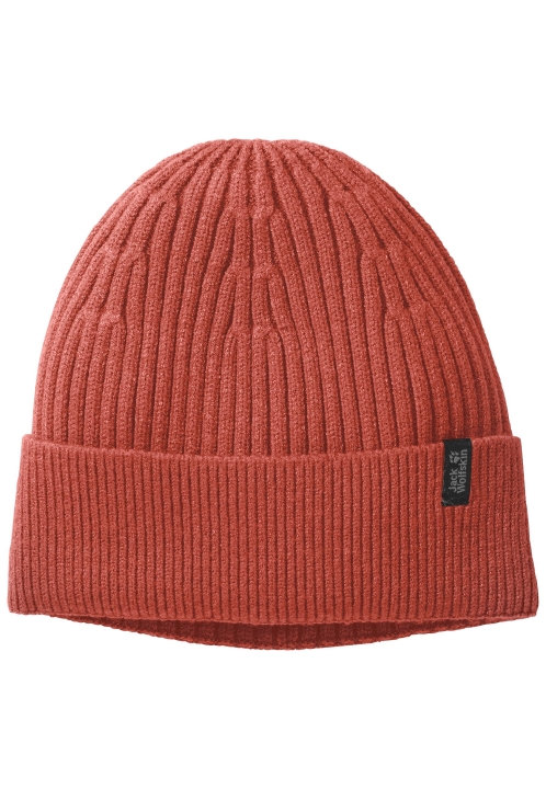 Jesenná červená útulná čiapka Hot Jack Vlčia Koža