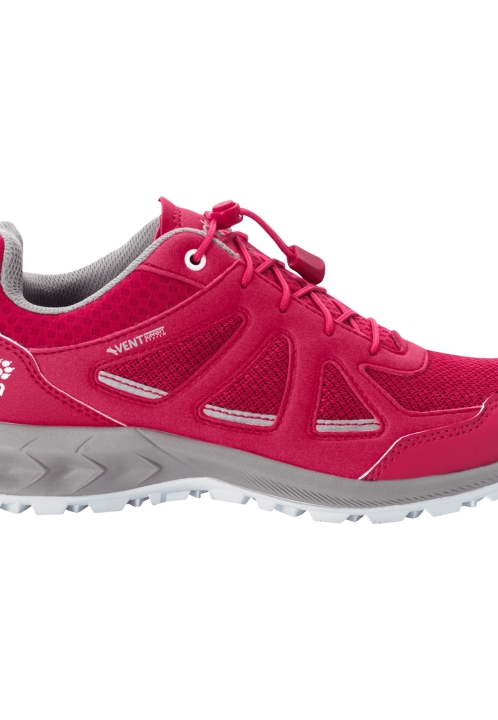 Jack Wolfskin Woodland 2 Vent Low W Značky červeno-svetlosivá