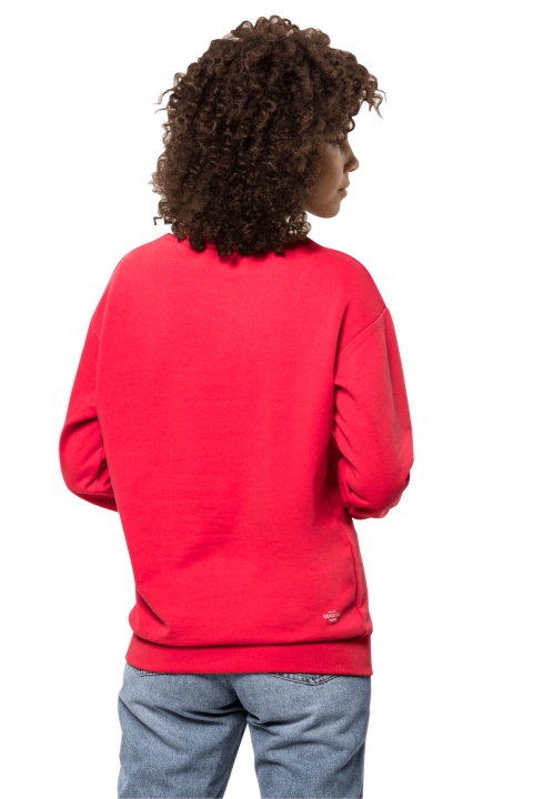 Jack Wolfskin Ocean Crewneck W New Tulip Red