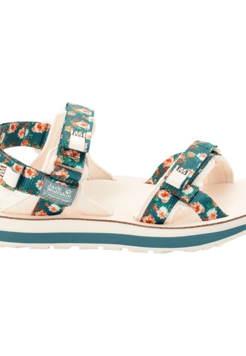 Outfresh Luxusné Sandále W Jack Wolfskin Teal Grey All Over Collection