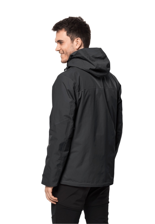 Horúci Jaspis 3v1 Bunda M Jack Vlčia Koža čierna