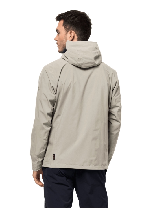 Best Pack & Go Shell M Jack Vlčia Koža Zaprášená Sivá