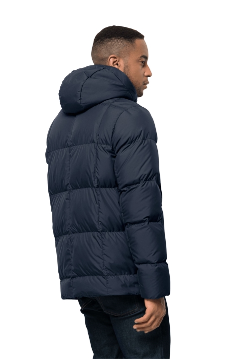 Jack Vlčia Koža Zamrznutá Jazerná Bunda M Nová Nočná Modrá