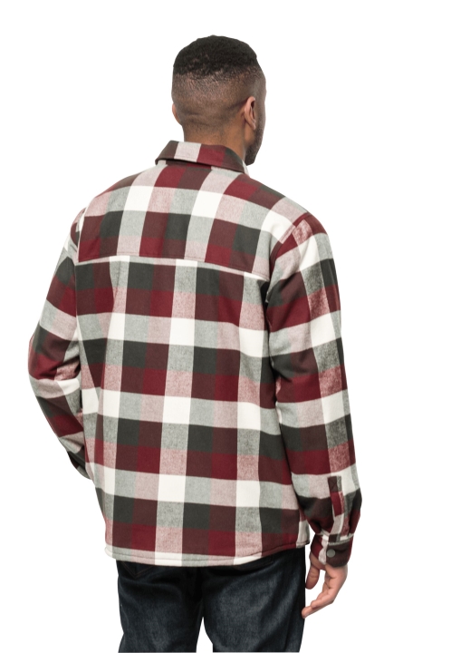Cordovan Red Checks Felsenweg Ins Shirt M Original Jack Wolfskin