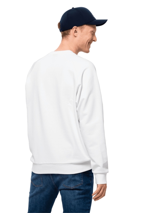Jack Wolfskin White Rush Ocean Crewneck M Collection