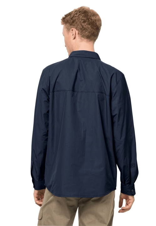 Nová Jack Vlčia Nočná Modrá Vyhrňovacia Košeľa Pri Jazere M