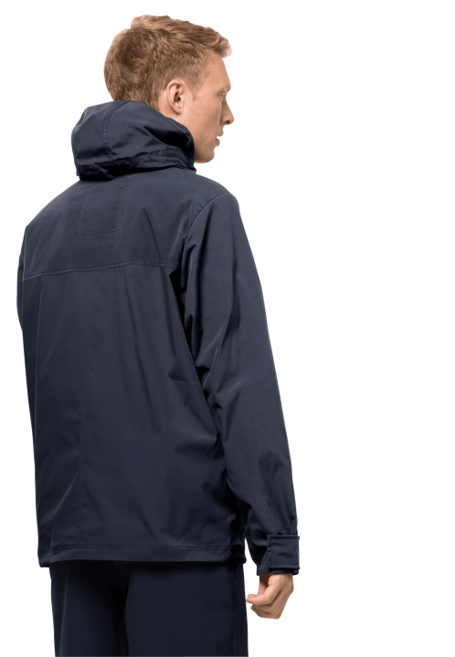 Púštna Veterná Bunda M Nočná Modrá Jack Vlčia Koža Originál