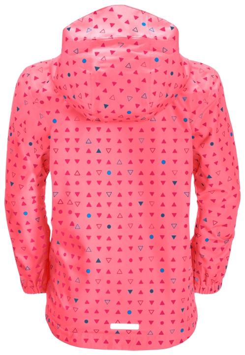 Jack Wolfskin Origins Pink Limonade All Over Tucan Bodkovaná Bunda Deti