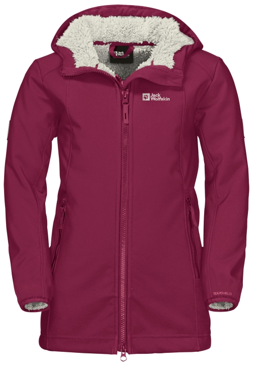 Kissekat Kabát Dievčatá Jack Wolfskin Kolekcie Tmavý Rubín