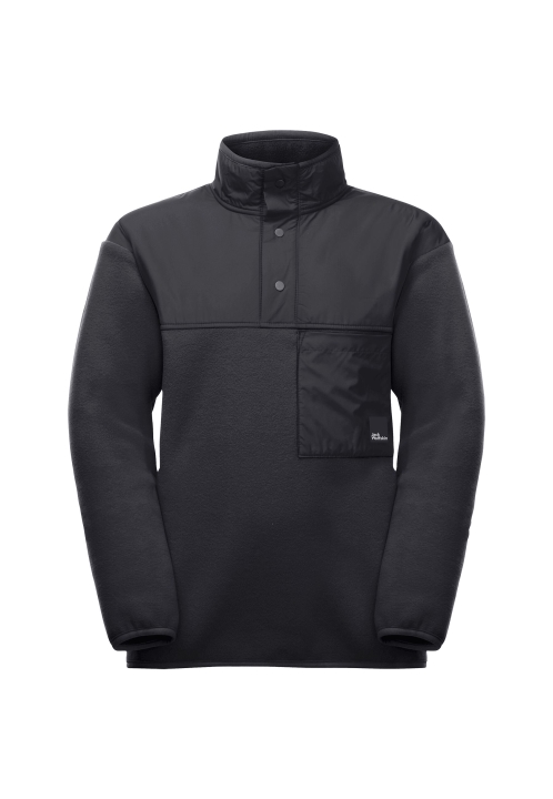 Duch Fleece Polovičný Zips Y Jack Vlčia Koža čierna Pôvod