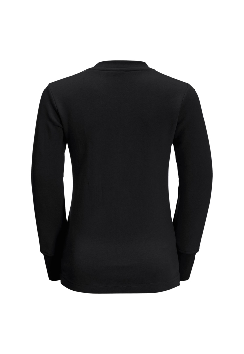 Podstatný Crewneck K Jack Vlčia Koža Horúca čierna