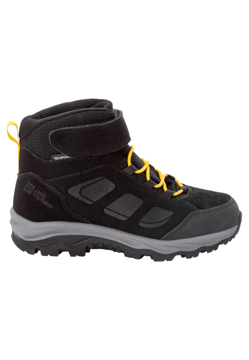 Jack Vlčia Koža Black-burly Yellow Xt Vojo Lt Texapore Mid K Fashion