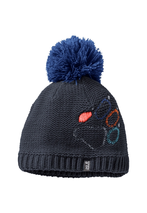 Nočná Modrá Labka Pletená čiapka Deti Jack Kolekcie Vlčej Kože